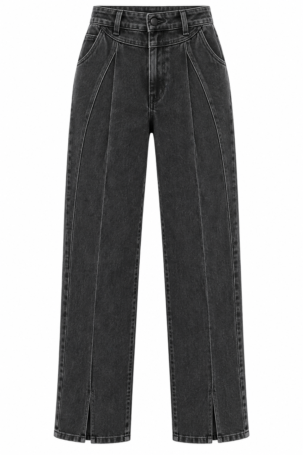 The Noa Arc-Seam Split-Hem Straight Jean