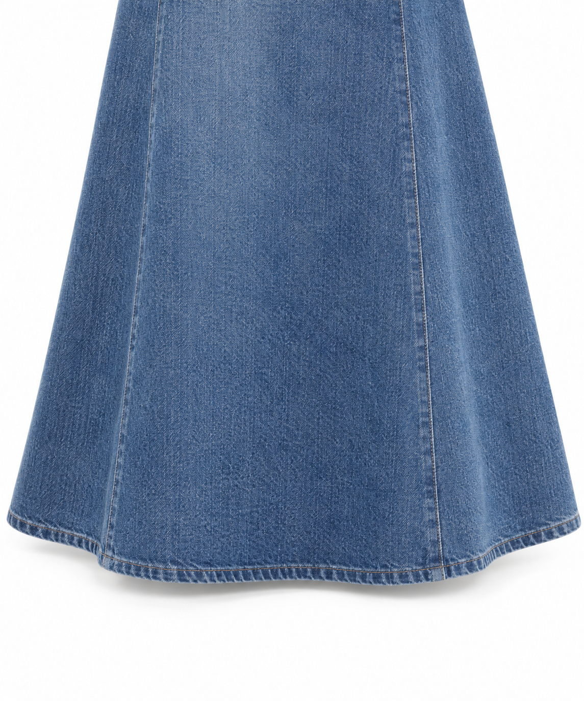 The Amelie A-Line Denim Midi Skirt