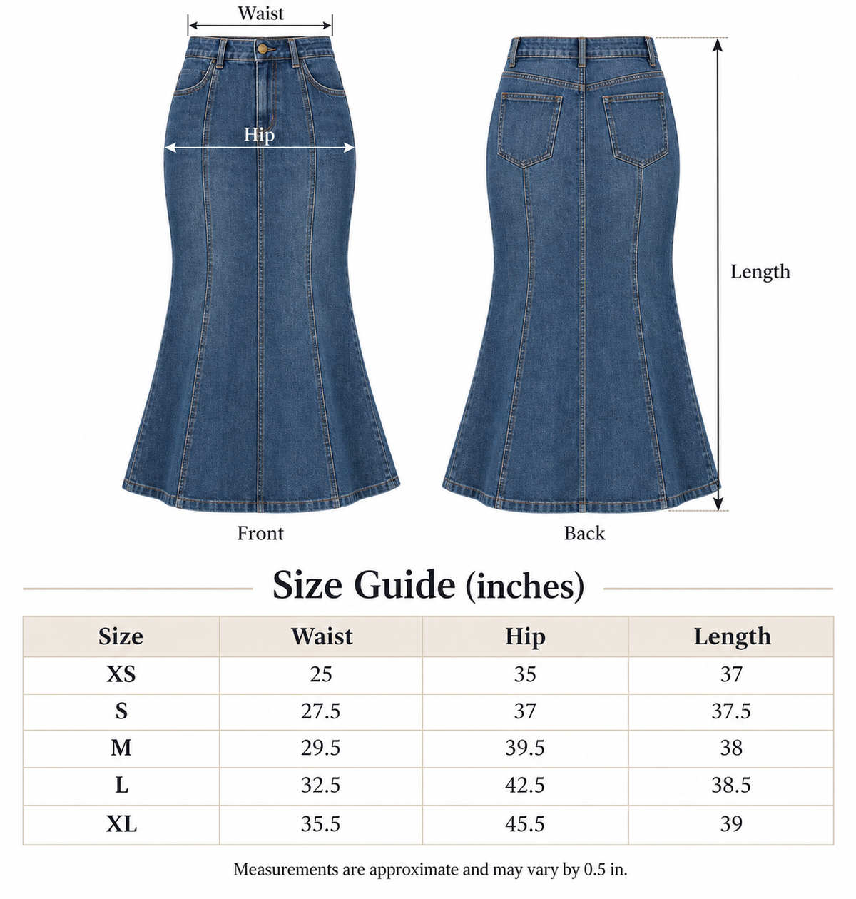 The Sloane Paneled Denim Maxi Skirt