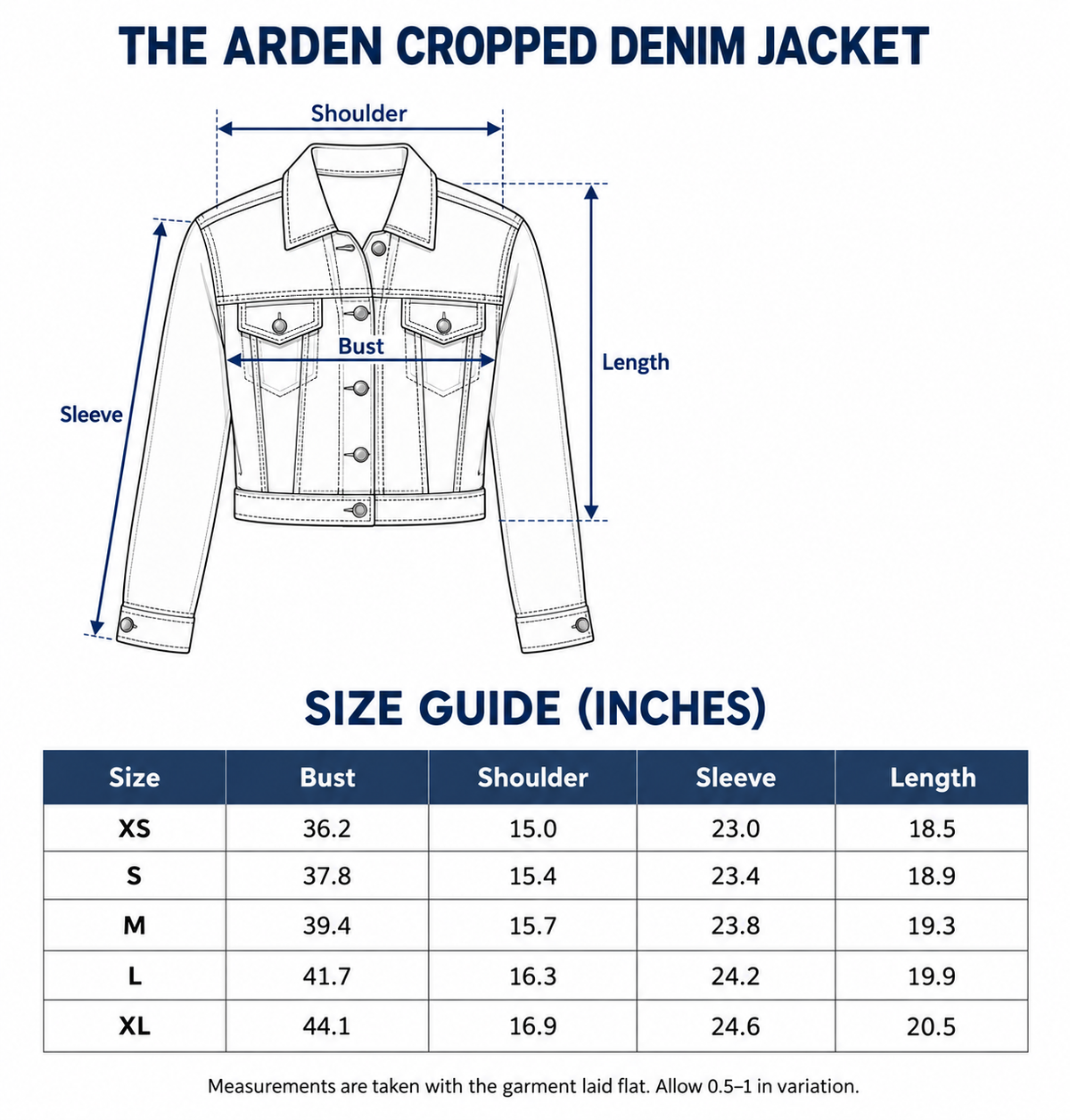 The Arden Cropped Denim Jacket